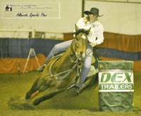 Rusty Rae Quam and JL Sabina at the South Country Barrel Futurity