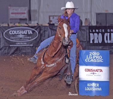 Sally Young and Norman winning 2nd at 2nd Go of LGC Futurity